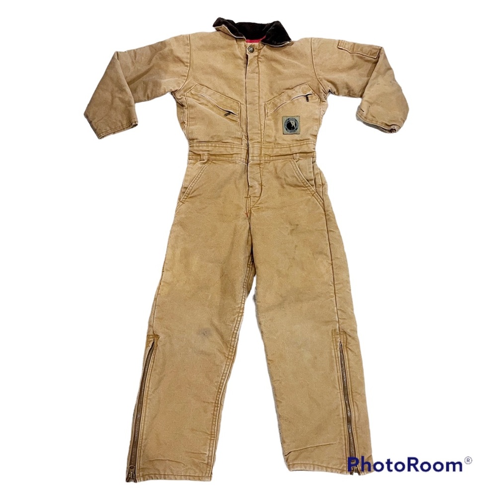 Berne Duck Cloth Insulated Coveralls Sz SM
